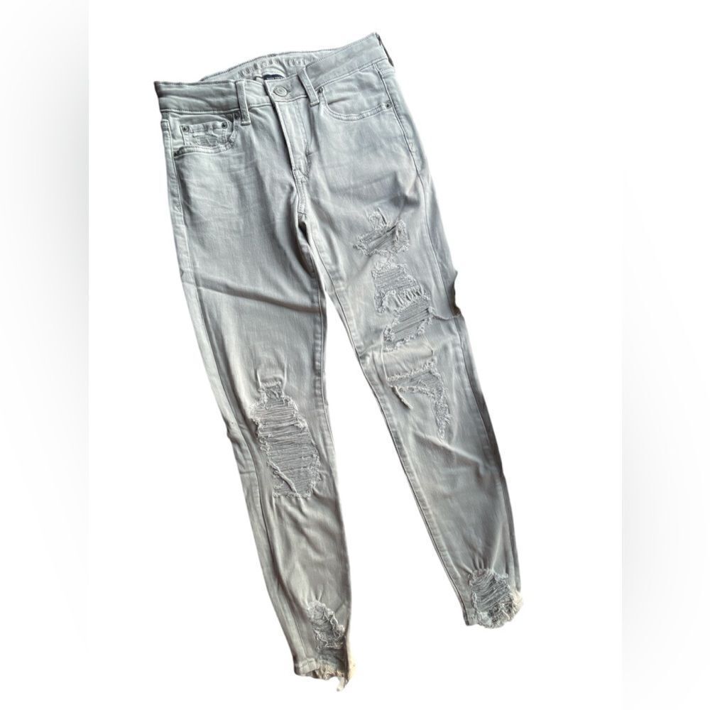 Gray Jegging super stretch American Eagle